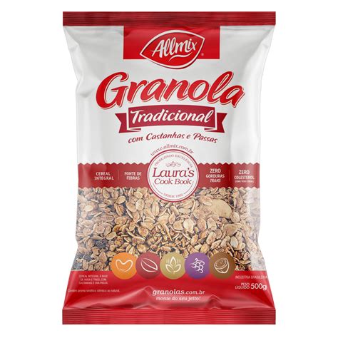 Granola Tradicional Castanhas E Passas Allmix Pacote G Gtin