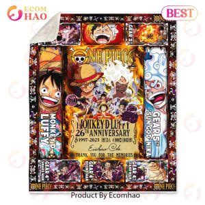 One Piece Monkey D Luffy Th Anniversary Fleece Blanket