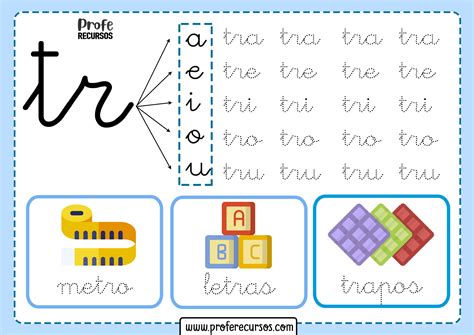 Fichas De S Labas Trabadas Con Tr Tra Tre Tri Tro Tru