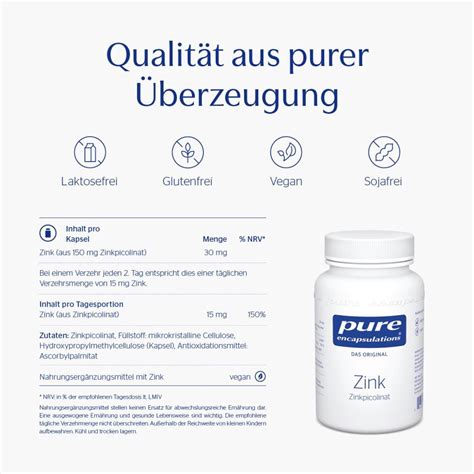 Pure Encapsulations Zink Zinkpicolinat St Shop Apotheke