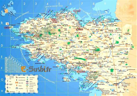 Carte Bretagne Sud Images Arts Et Voyages