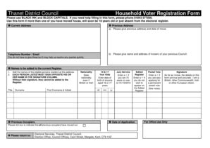 Fillable Online Thanet Gov Claim Form Thanet District Council