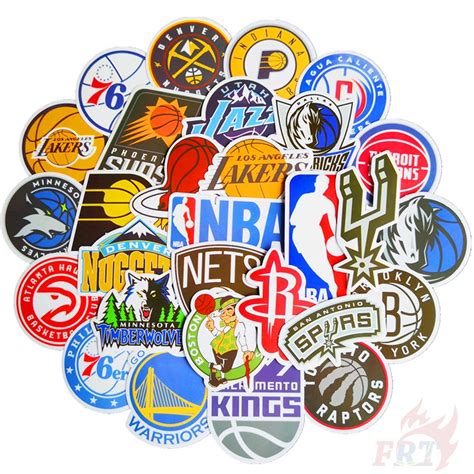 NBA Team Logo - Series 01 Classical Stickers 54Pcs/Set Waterproof DIY ...