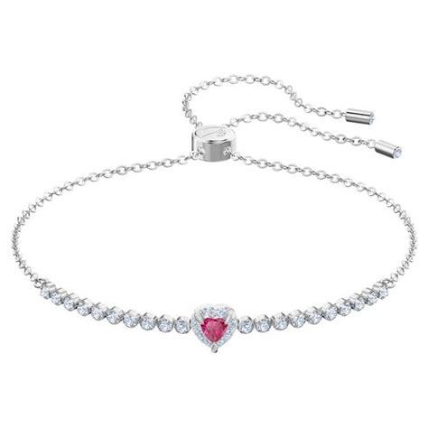 Mua V Ng Eo Tay Swarovski Tennis Deluxe Bracelet Round White Rhodium