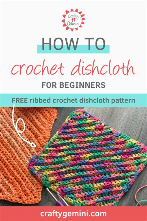 Crochet dishcloth free video tutorial – Artofit