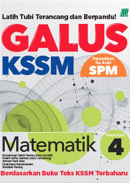 2024 GALUS KSSM MATEMATIK TING 4 No 1 Online Bookstore Revision