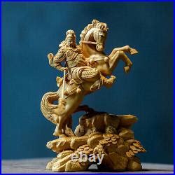 Statue Feng Shui En Bois De Guan Yu Kouan Gong G N Ral Chinois Dynastie