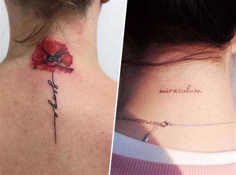 Id Es Originales De Tatouages Dans La Nuque Pour Vous Inspirer