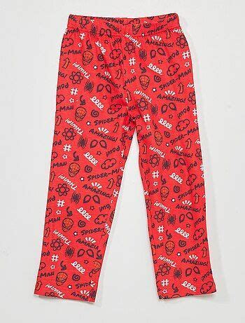 Pijama Spider Man Marvel Rojo Ni O Talla A Os Algod