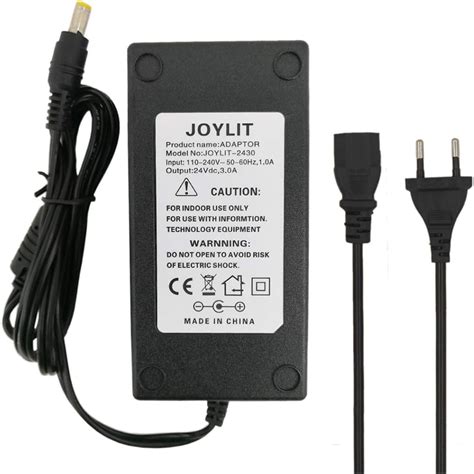 Joylit Spina Eu Ac110v 240v A 24v 3a 72w Adattatore Di Alimentazione