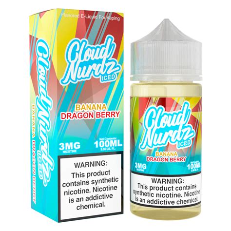 Cloud Nurdz Synthetic Banana Dragon Berry Iced 100ml