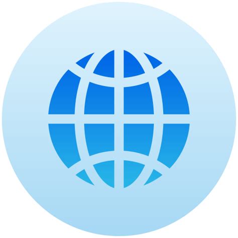 globe generic gradient fill icon