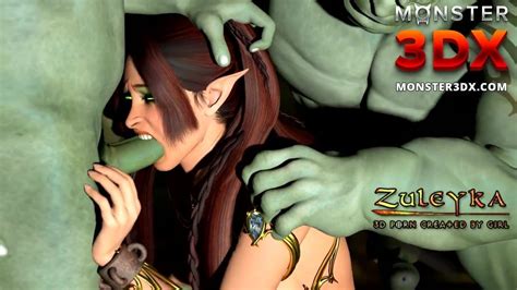Elf Girl Gangbanged By Two Brutal Goblins 3D Porn XHamster