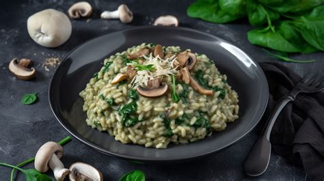 Kr Mig Vegansk Risotto Med Svamp Och Spenat Vegojakt Se