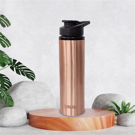 KC Pure Copper Antique Design Queen Water Bottle With Advanced Leak