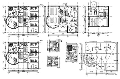 Hotel Building Architectural Plan in DWG File