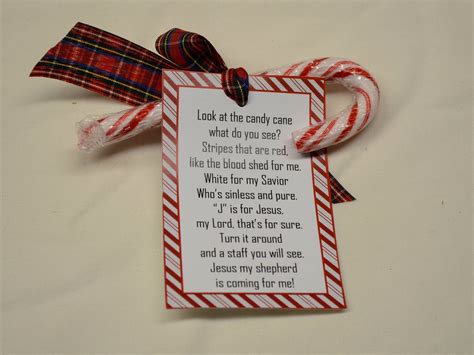 Legend of Christmas Candy Cane Jesus Poem TAG & RIBBON ONLY - Etsy