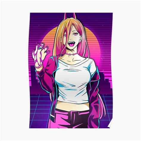 Power From Anime Chainsaw Man Poster For Sale By Chainsaw Store