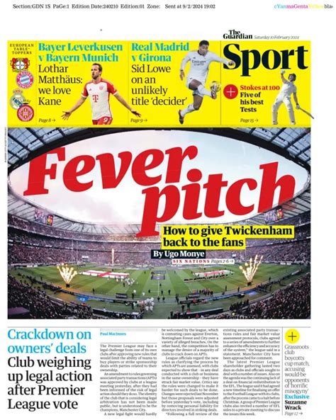 The Guardian - Sport Subscriptions - PressReader