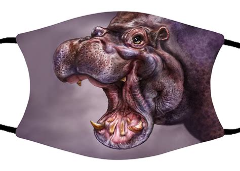 Face Mask Hippo Patrick Lamontagne