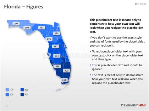 Powerpoint Map Florida Counties Usa Presentationload