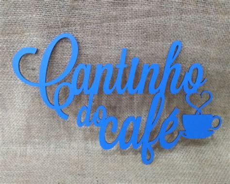 Lettering Cantinho Do Café Pintado Elo7 Produtos Especiais