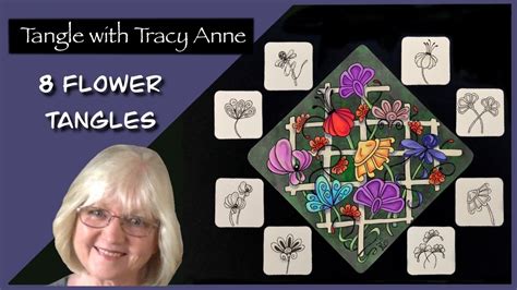 Easy Zentangle Patterns For Beginners Flowers Youtube