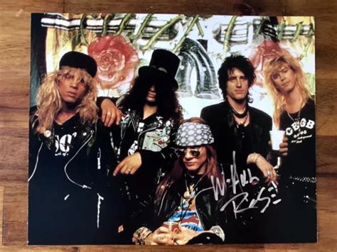 Axl Rose Guns N Roses Genuine Signed Photo Original Autographed X