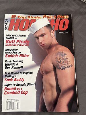 Honcho Magazine Gay Interest Playgirl Vintage February 2002 EBay