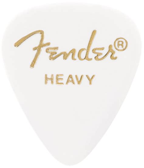 Fender Classic Celluloid Heavy White P As