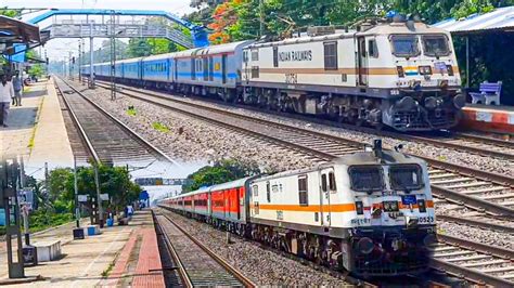 Stormy WAP 7 Hauling Shatabdi Duronto Janshatabdi Express YouTube