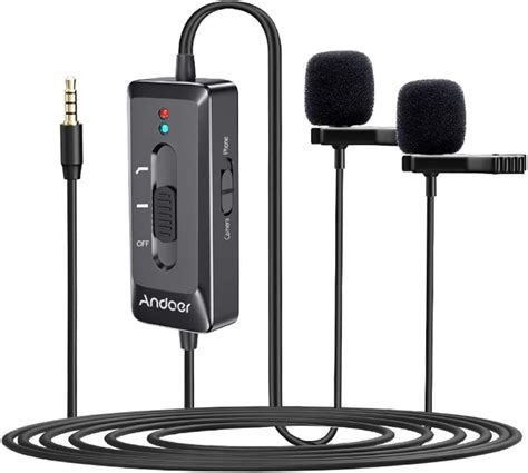 Amazon Andoer Lavalier Lapel Microphone Pack Omnidirectional