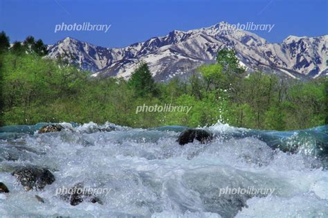 後立山連峰雪解け 写真素材 2533661 フォトライブラリー Photolibrary