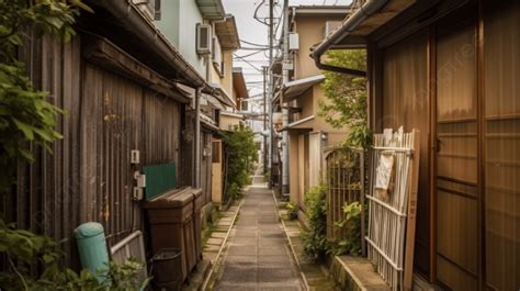 横浜の古民家の狭い路地 昭和レトロな木造長屋が立ち並ぶ路地裏 Hd写真撮影写真 工場背景画像素材無料ダウンロード Pngtree