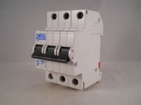 Proteus Mcb Triple Pole Phase Breaker Type C A Geyer