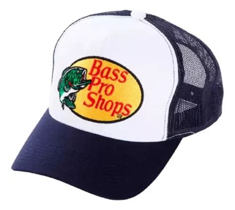 Gorra Original Bass Pro Shops Azul Malla Logotipo Bordado Meses Sin