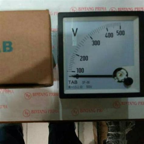 Jual Termurah Voltmeter Analog Jarum 0 500v Tipe Ft 72 Ukuran Body 72x72 Merk Tab Populer