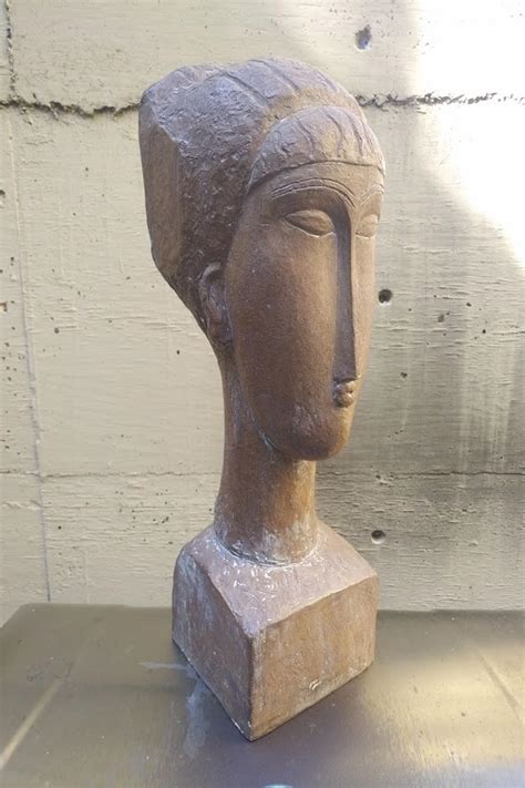 Austin Productions 1961 After Modigliani Sculpture Tete De Femme