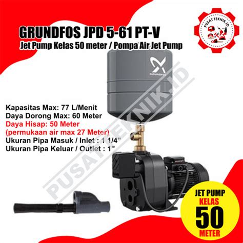 Jual Grundfos Mesin Pompa Air Jpd Jd Basic Jet Pump Meter