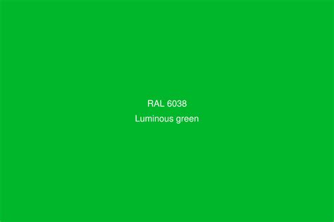 Ral 6038 Colour Luminous Green Ral Green Colours Ral Colour Chart Uk