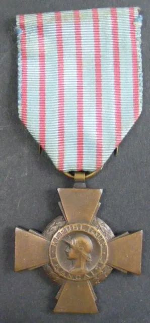 Original Medal France Ww Ww Combattant S Cross Croix Du