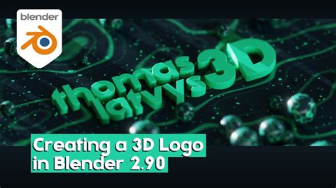 Modeling A 3d Logo In Blender Youtube