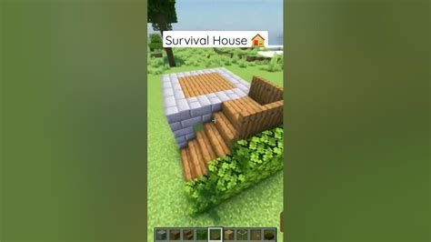 Minecraft Survival House 🏠 Minecraft Deadlox Shorts Youtube