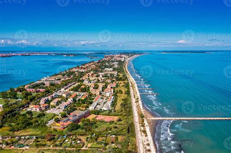 Aerial View Of The Lido De Venezia Island In Venice Italy 5089155