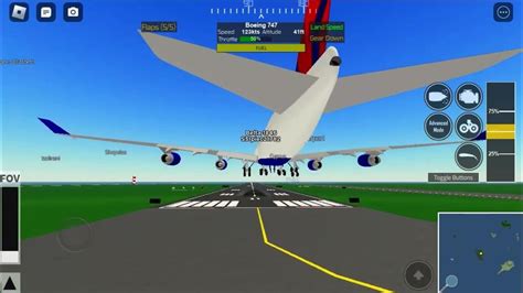 First Vid Boeing 747 Butter Landing In Roblox Ptfs Youtube