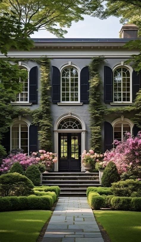 Pin By Serpil Serdar On Pink Green In 2024 Colonial House Exteriors