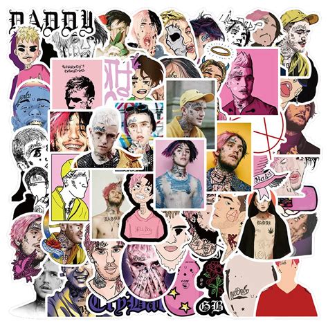 10 30 50pcs American Rapper Lil Peep Personalized Decoration Graffiti