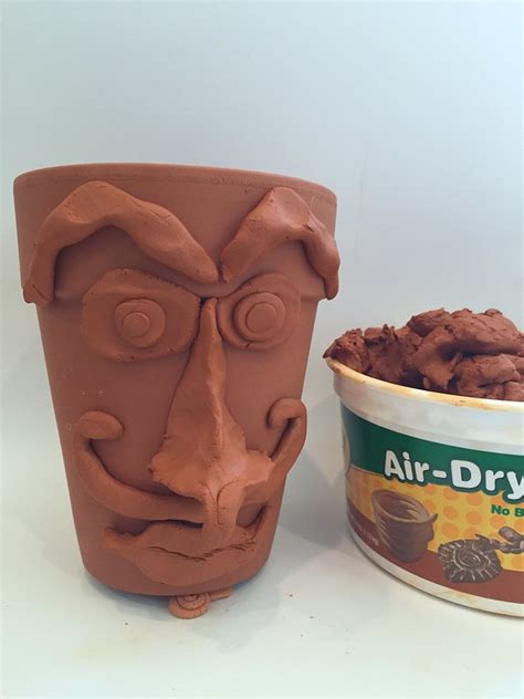 How To Make Air Dry Clay Pot At Nikia Laury Blog