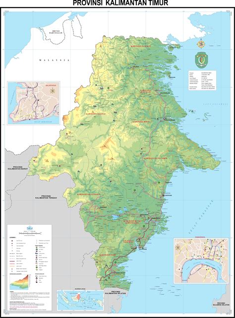 Peta Provinsi Kalimantan Timur