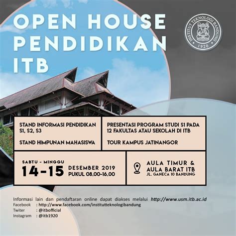 Open House Pendidikan ITB 2019 SAPPK